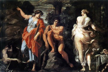 ヘラクレスの選択 バロック アンニバレ・カラッチ Oil Paintings